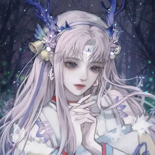 动漫紫色系头像女