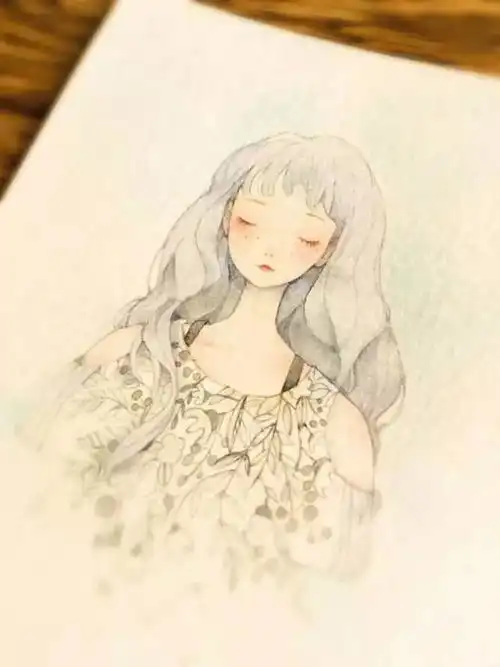 唯美细腻,深秋和我来画温暖治愈系小插画