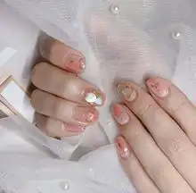 甜过初恋的蜜桃美甲教程,这个夏天做个仙气十足的蜜桃女孩