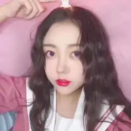 可爱粉色女头