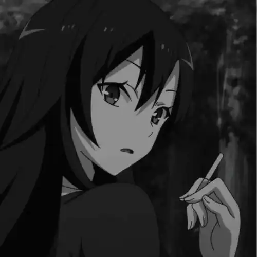 丧系动漫女头黑白微丧女生头像