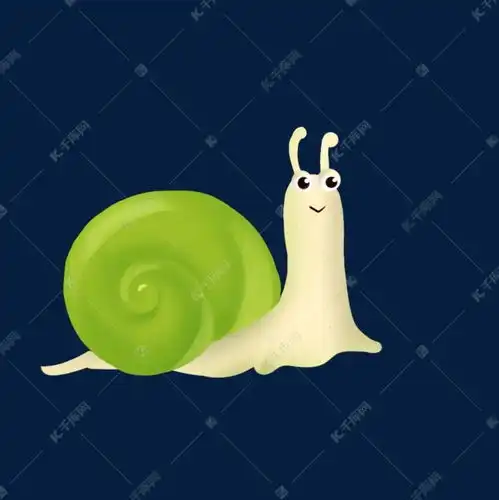 绿色小蜗牛手绘卡通素材图片免费下载千库网
