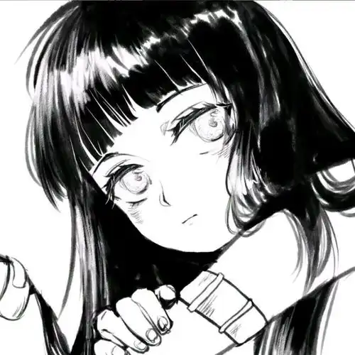 头像黑色系冷酷动漫女头