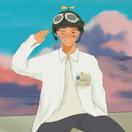 情侣头像蓝色系一男一女