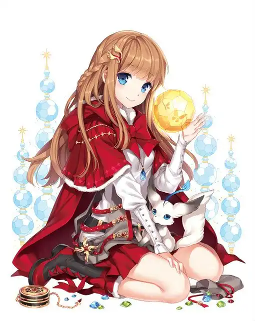 白发蓝瞳动漫少女头像