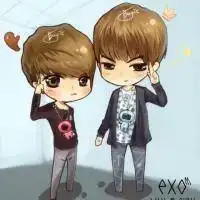 exo动漫素描头像简易