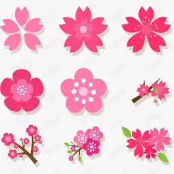 矢量手绘樱花素材图片免费下载高清卡通手绘psd千库网图片编号7456934