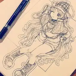 临摹完这组动漫插画,连你的速写水平都能大幅度提高了
