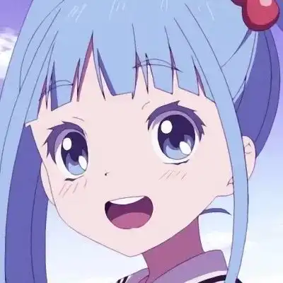 头像动漫女生头像番蓝色系ins