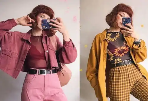 ins博主穿搭水果女孩色彩缤纷,把彩虹穿在身上有多奇妙