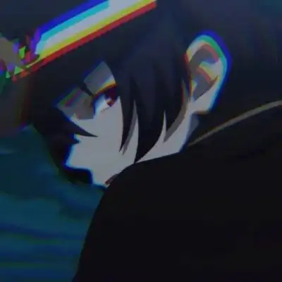 动漫男头像冷酷黑色系微