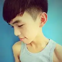 橙色系男生头像可爱夏天