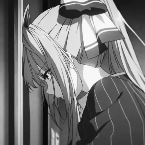 动漫头像黑白微丧头像