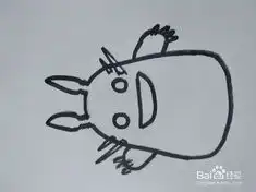 如何画治愈系龙猫简笔画