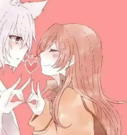 二呆辞男生女生情侣头像双人情头韩堆糖,美好生活研究所