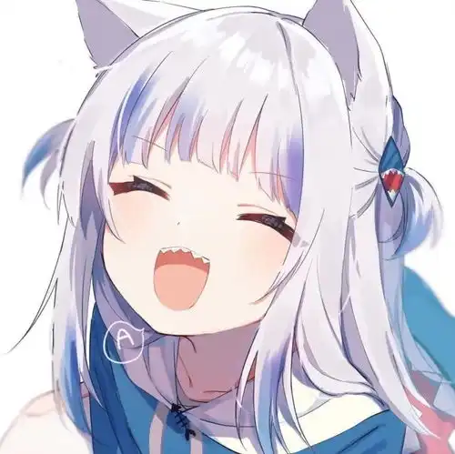 动漫头像女抱小鲨鱼