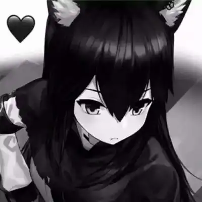 抑郁症头像女生动漫二次元黑色抑郁头像