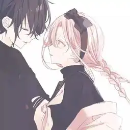 超甜情侣头像动漫猫系可