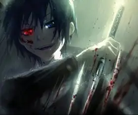 蓝色系背景男头像动漫