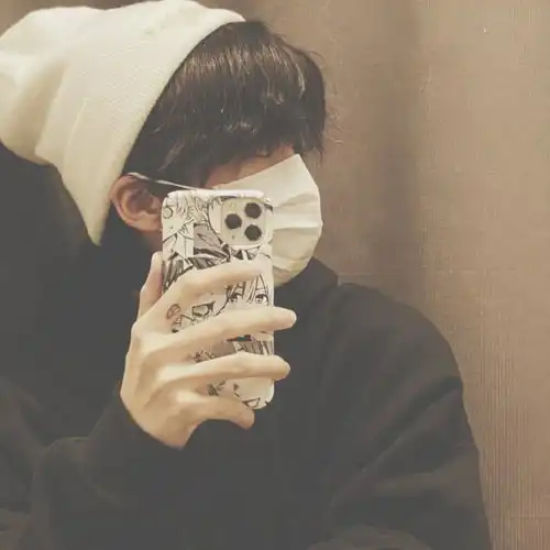 男生头像白色系干净简约