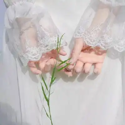 女生绿色头像清新森系2020绿色系小仙女头像