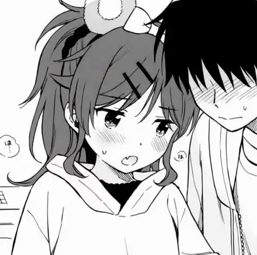 黑白日漫情侣头像