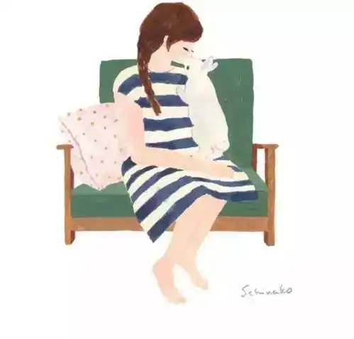 治愈系插画,看完也想养一只小兔子