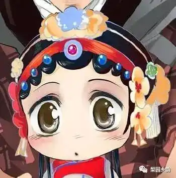 卡通脸谱头像京剧