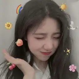 可爱涂鸦女生头像少女心系列女头