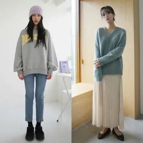 甜美韩系穿搭qq头像