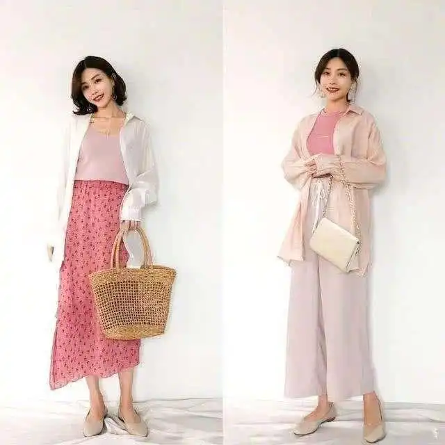 过了30的女人,春天学会同色系搭配,美不胜收