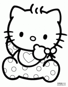 动漫人物简笔画凯蒂猫简笔画图片