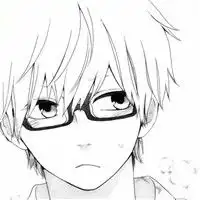 求男生头像黑白色动漫系的那种