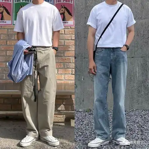 18套男生黑白灰t恤帅气穿搭,夏天跟着穿就对了