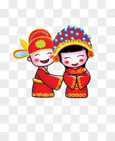 卡通新郎新娘图片素材免费卡通新郎新娘png设计图片大全图精灵