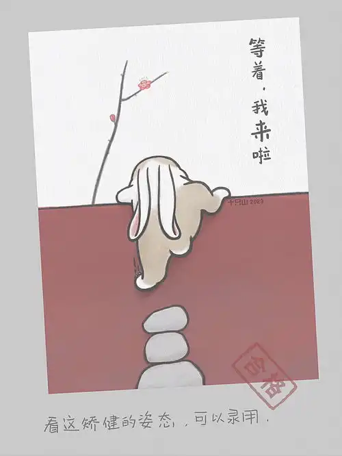 去年跨年爬墙虎,今年跨年爬墙兔来啦