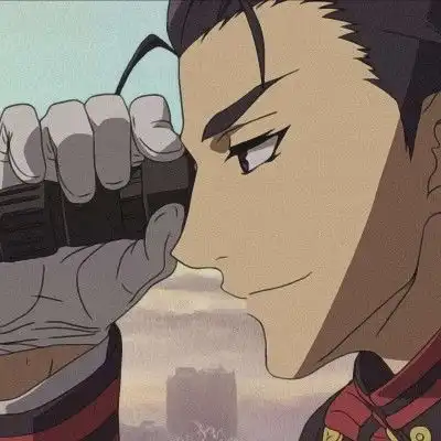 动漫头像纯色系男终结的