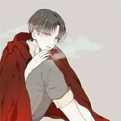 微信头像男抽烟动漫