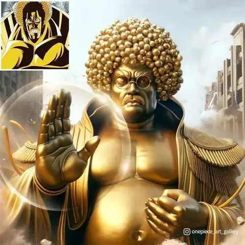 当ai还原海贼王角色战国大佛神还原,土星的牛鬼形态绝了