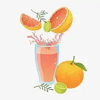 柚子小清新图片卡通可爱小清新柚子图片