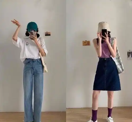 只需要一条牛仔裤,就能实现多种搭配,实用又省钱的时尚