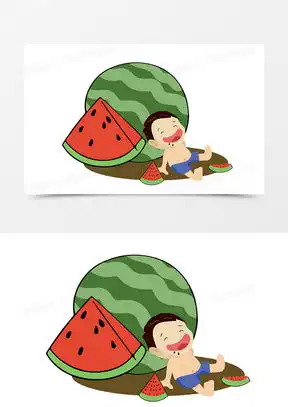 吃西瓜素材吃西瓜图片吃西瓜免费模板下载熊猫办公