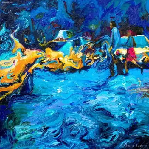 用颜料触摸色彩世界的温度