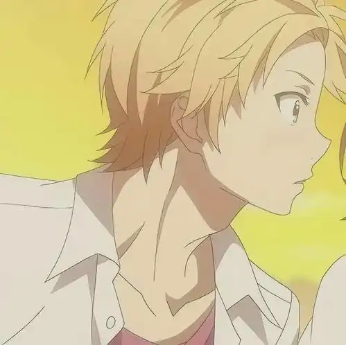 动漫情侣头像阳光和你都在