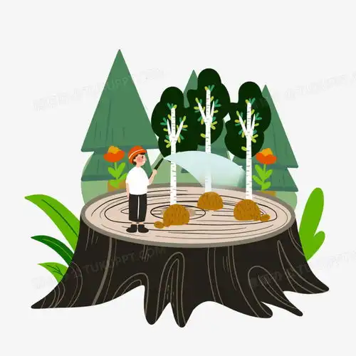 卡通手绘男孩浇水植树节插画png图片素材免费下载psd格式40004000像素熊猫办公