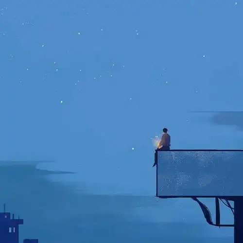 男生一个人伤感寂寞安静头像图片