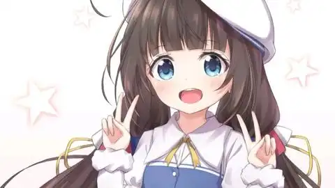 二次元少女可爱粉红系二