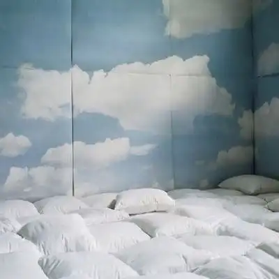 苏瓷意境背景唯美蓝色系简约风景静物头像我要个性网