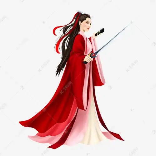 古风拿剑女孩素材图片免费下载千库网