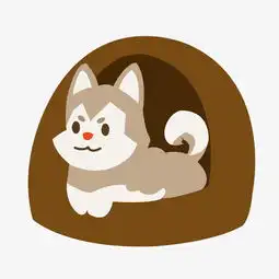 手绘卡通哈士奇小狗图片素材其他格式下载动漫人物大全
